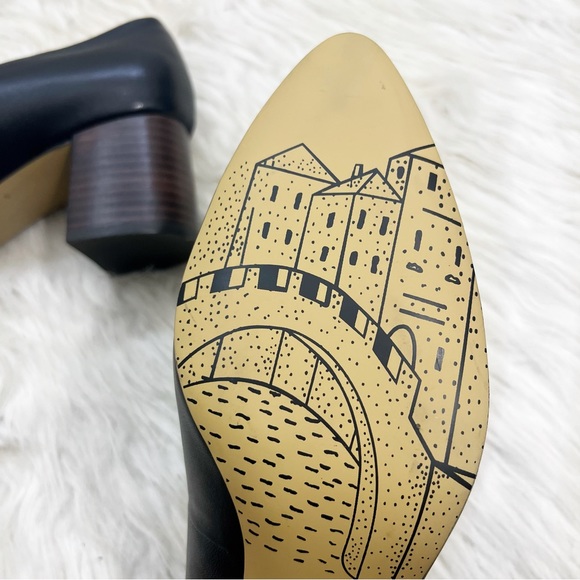 Bella Vita Nara Block Heel Pump Almond Toe Classic Black Size 11 Medium Width - Picture 6 of 10